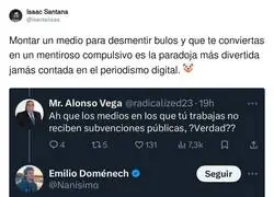 Es el colmo lo de Emilio Dom&eacute;nech con los bulos