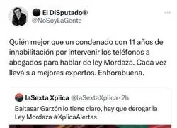 El juez Garz&oacute;n sobre la Ley Mordaza