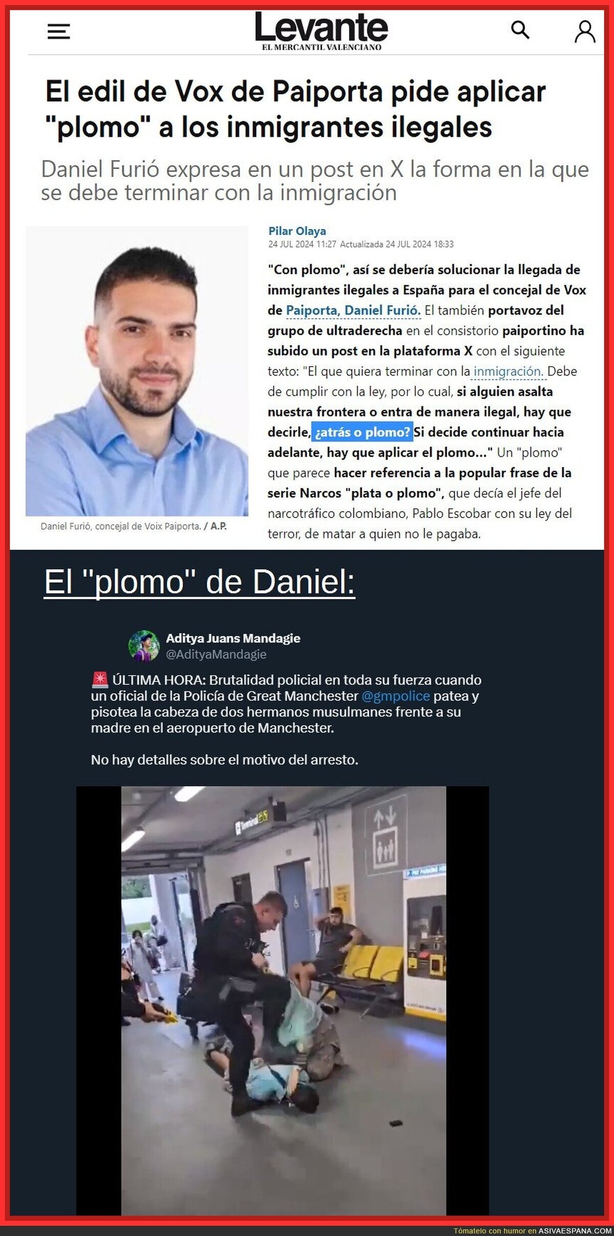 En Vox son de aplicar 'plomo' a los inmigrantes
