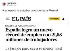 Espa&ntilde;a cada d&iacute;a se supera en n&uacute;mero de trabajadores
