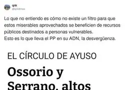 La desverg&uuml;enza de la gente de derechas