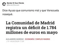 Que bien gestiona la derecha en Madrid