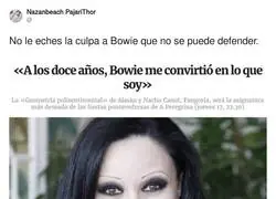 Bowie no tiene culpa alguna