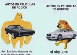 Las dos caras de los autos en pel&iacute;culas