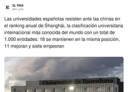 La UB sigue al frente como la mejor universidad espa&ntilde;ola