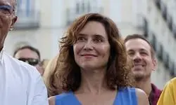 Ayuso en la manifestaci&oacute;n por Venezuela, la del genocidio en Gaza, ya si eso...otro d&iacute;a