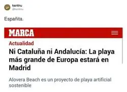 &iquest;La playa m&aacute;s grande? en Madrid