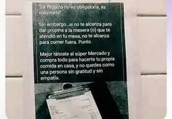 &iquest;Entrar&iacute;as a un restaurante con este cartel?