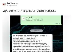 Un ofert&oacute;n de trabajo que no se puede dejar pasar