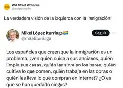 As&iacute; ve la izquierda a la inmigraci&oacute;n