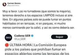 Cada vez menos humo en lugares concurridos por la gente