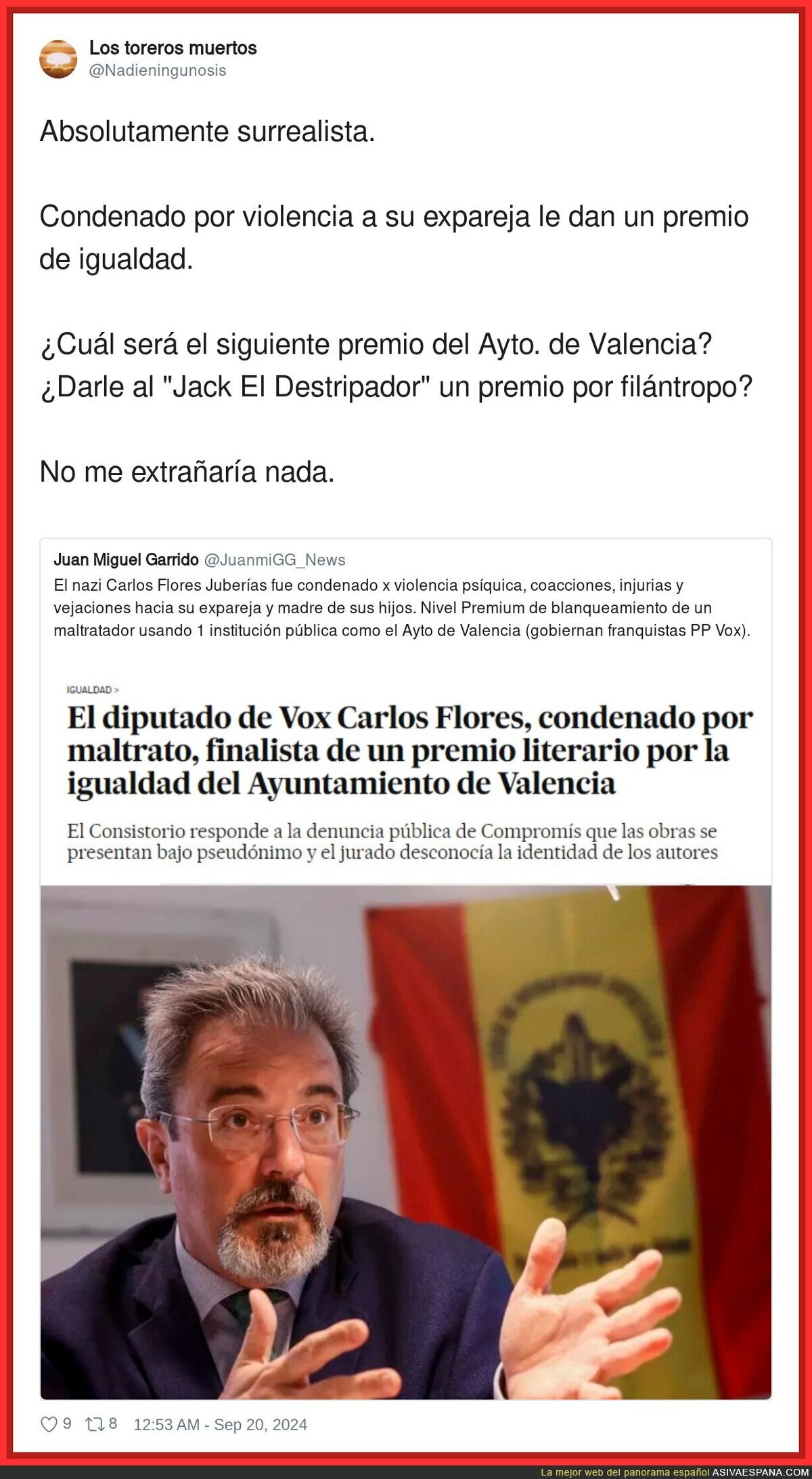 Premiando a los condenados