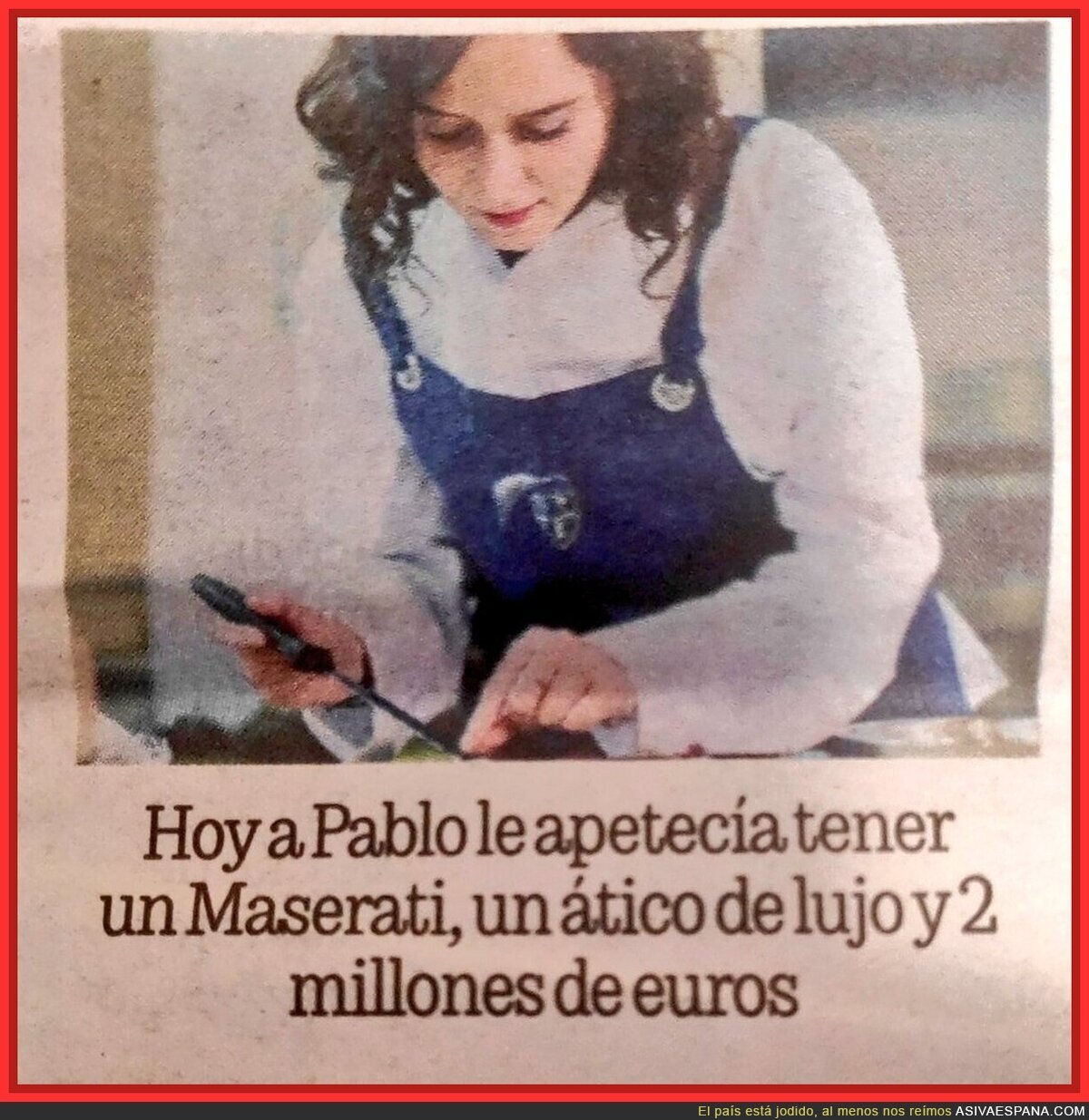 Gran receta de Ayuso