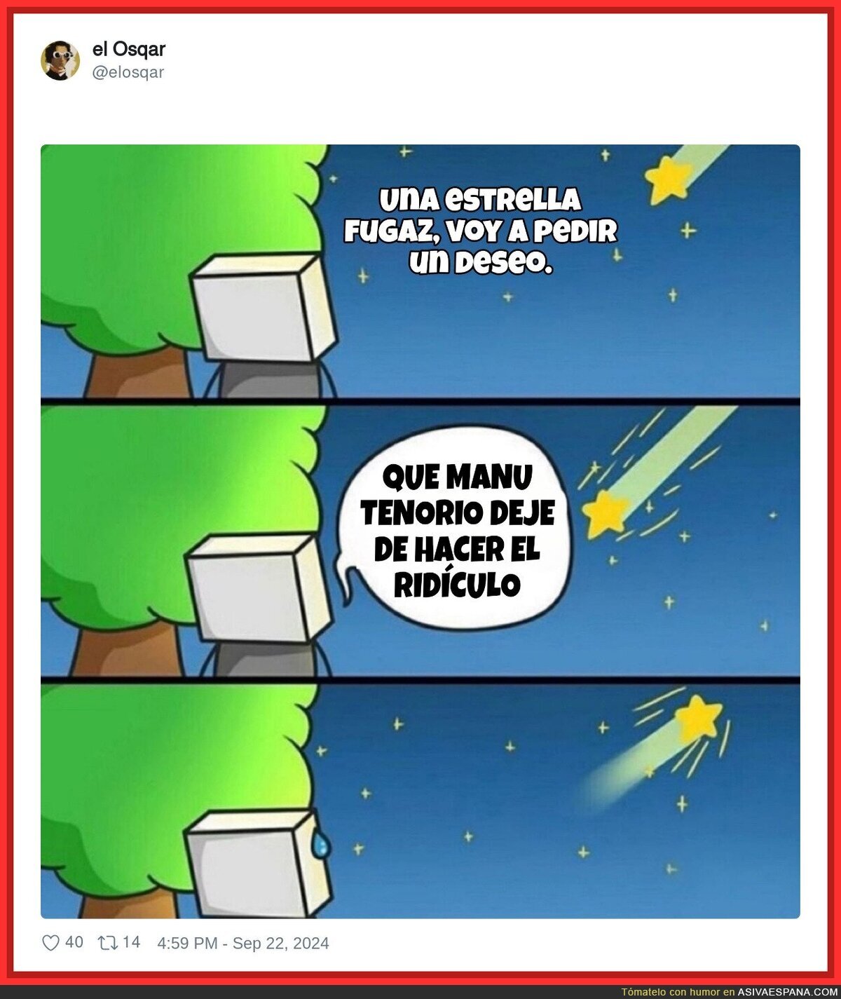 Ni las estrellas fugaces pueden con eso