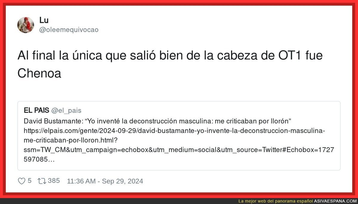 Madre mía las cabezas