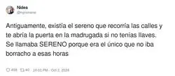 El sereno se llamaba as&iacute; por algo