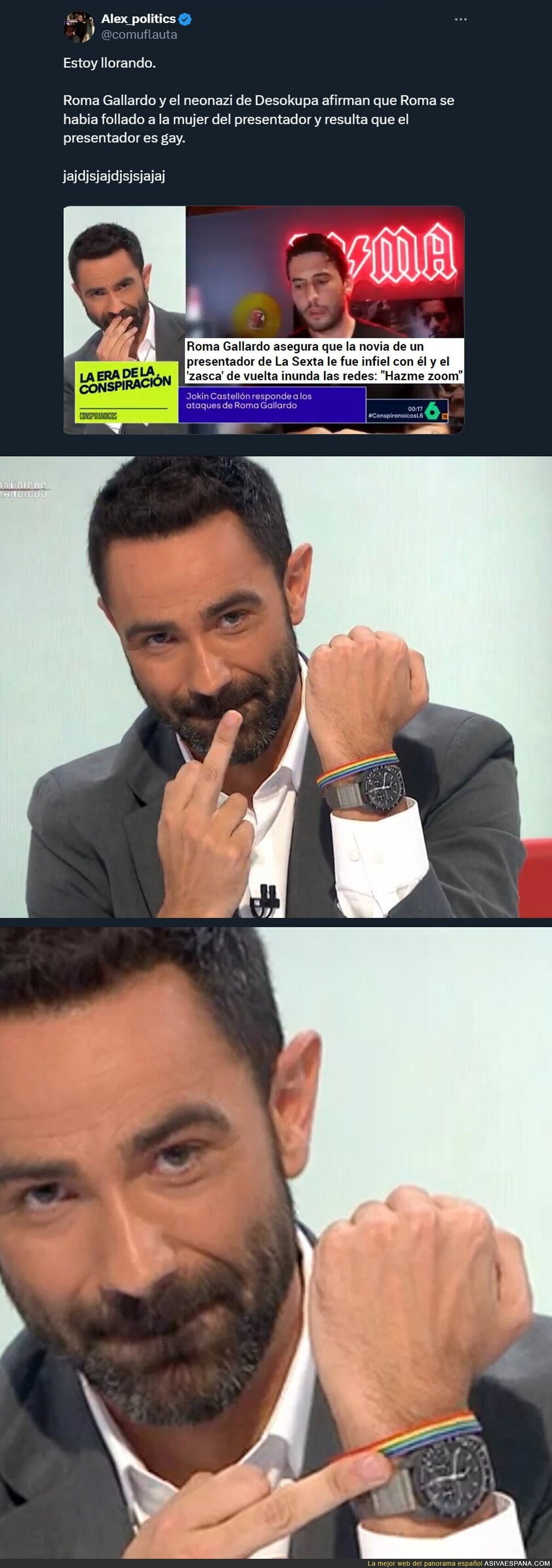 No podía empezar mejor un programa que se llama 'Conspiranoicos'