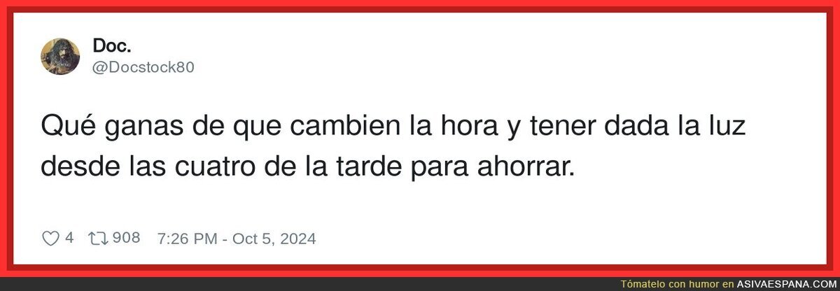 Otro año más con la mentira del cambio de hora