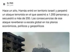 Ya hace un a&ntilde;o de esta barbarie de Ham&aacute;s