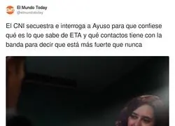 Lo de Ayuso y ETA es sospechoso