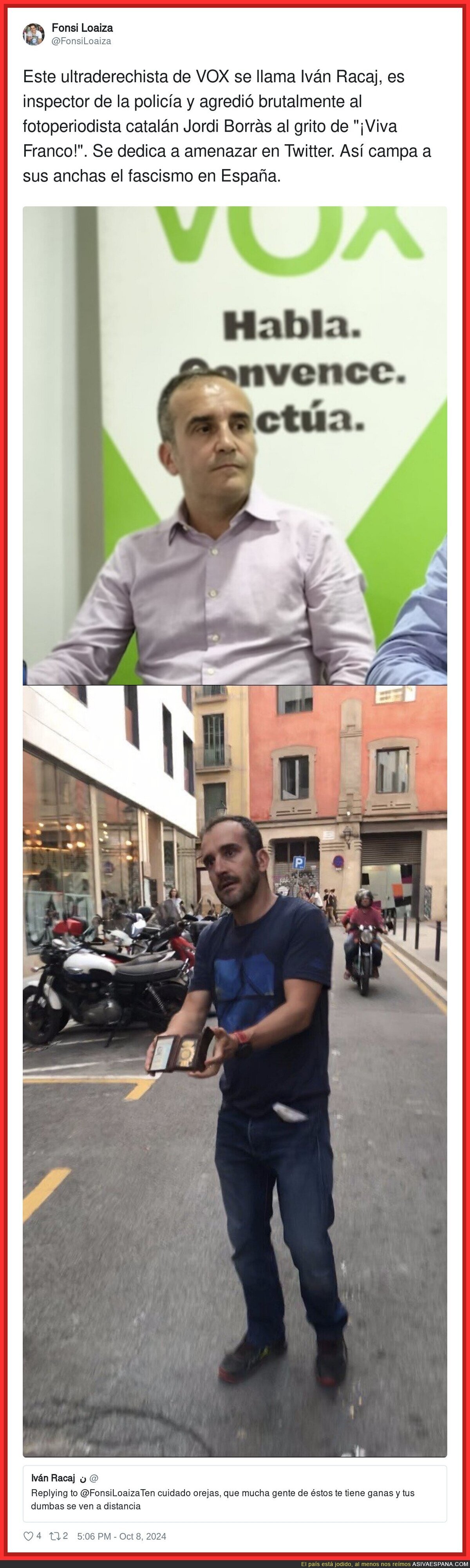 Iván Racaj es un tipo peligroso