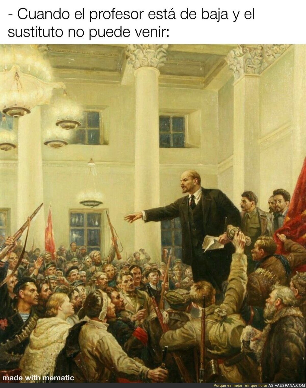Es la hora, camaradas