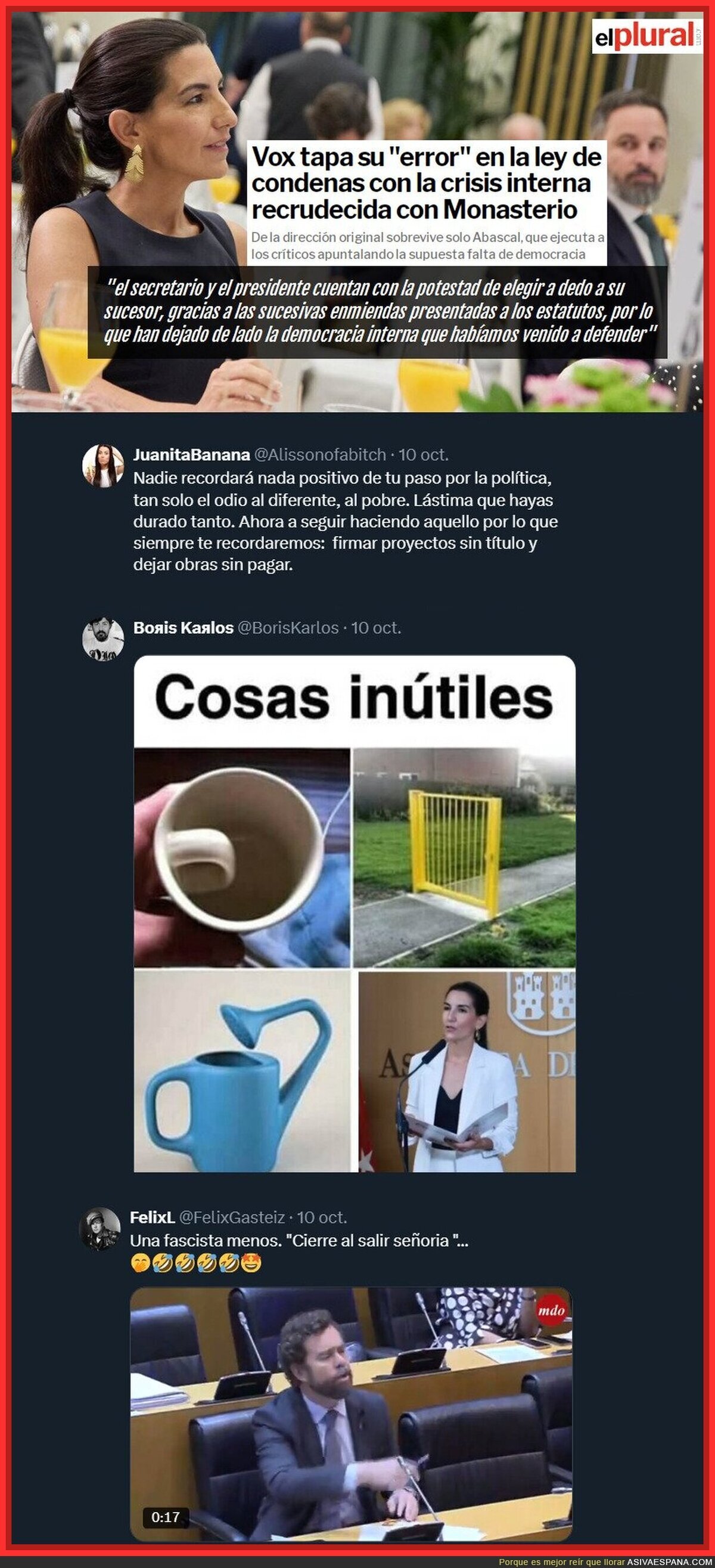 Olona, Espinosa de los Monteros y ahora Rocío. The Nazí Wars