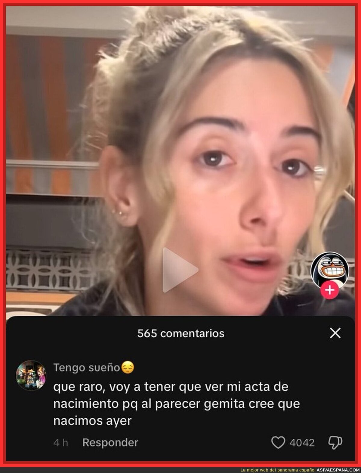Esta respuesta es sublime ante tal victimización