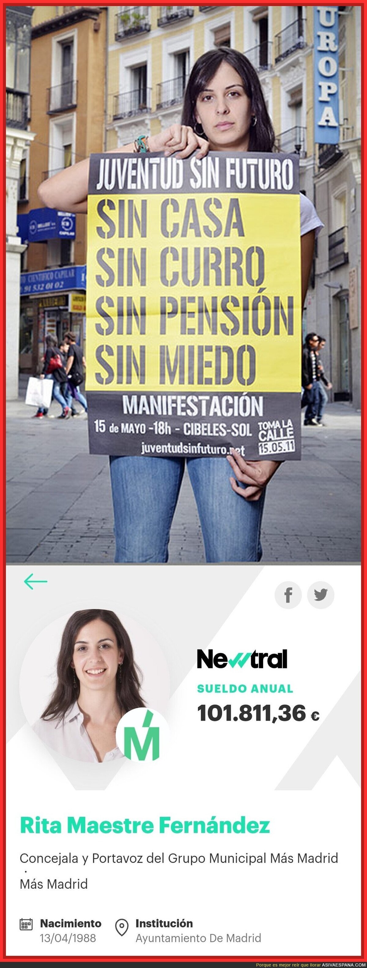 El 15M resumido en dos imágenes