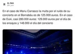 Lluvia de multas para el Bernab&eacute;u