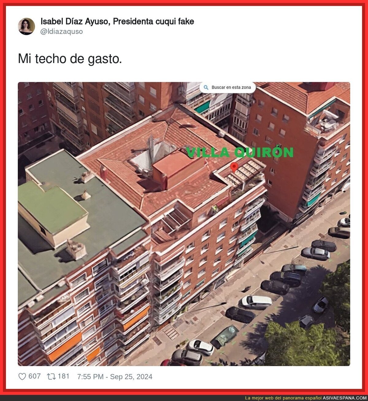 El techo de Ayuso