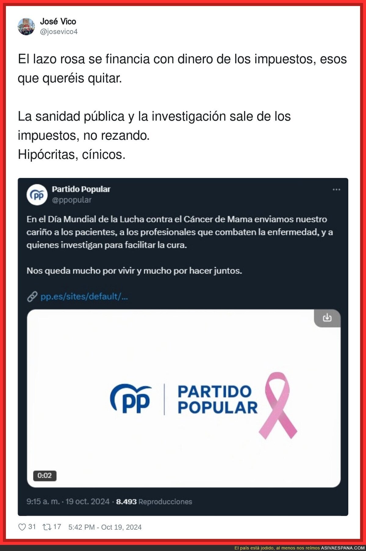 Así de hipócrita es el PP