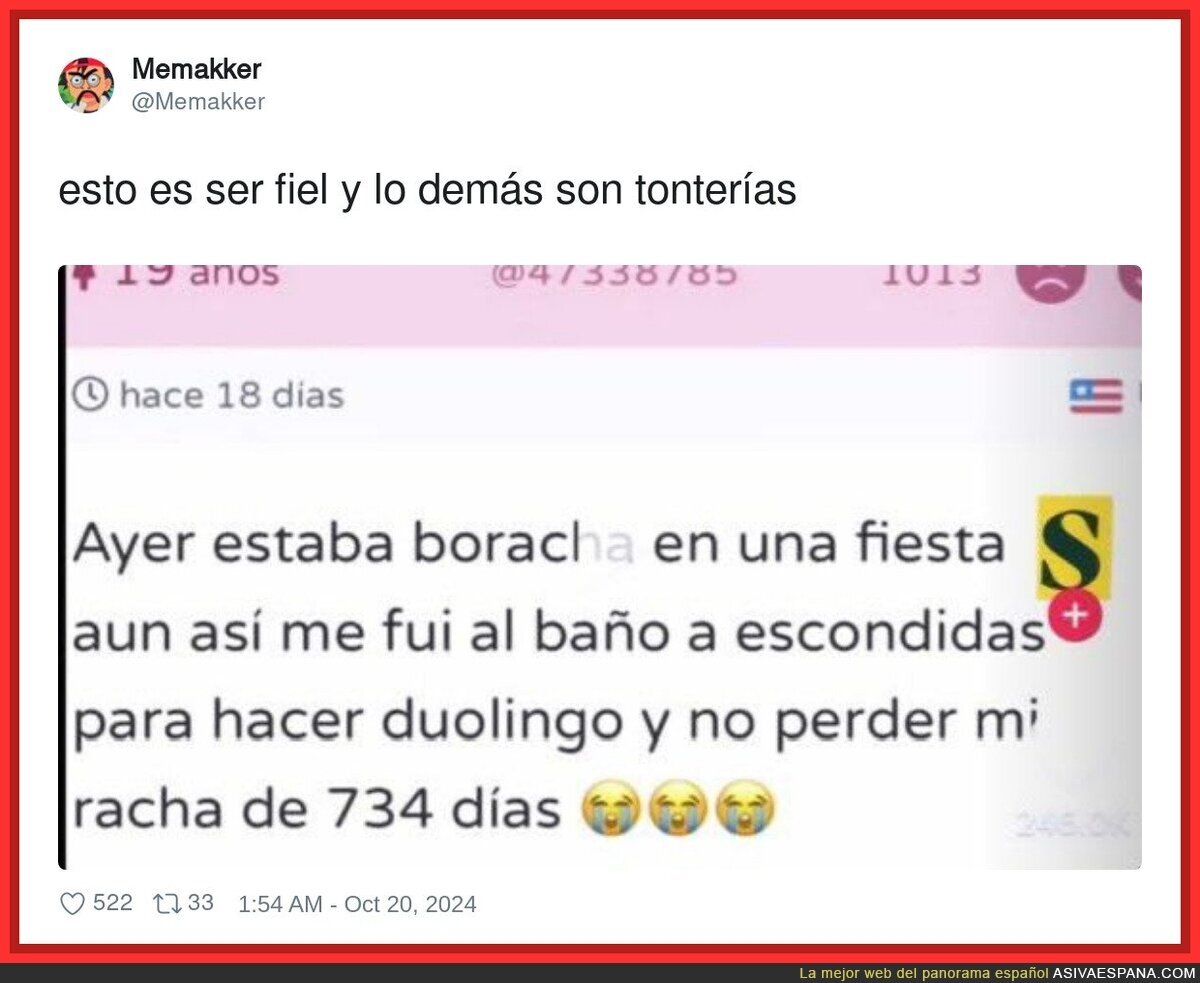 El Duolingo es prioridad número 1
