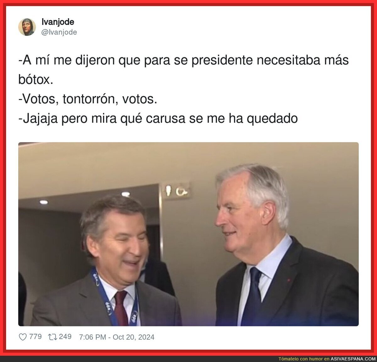 La confusión de Feijóo