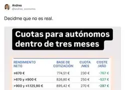 Es una sangr&iacute;a el ser aut&oacute;nomo en Espa&ntilde;a