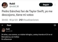 Que disfrute lo votado