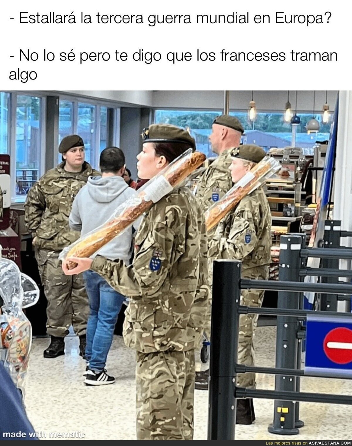 Poca broma con los franceses