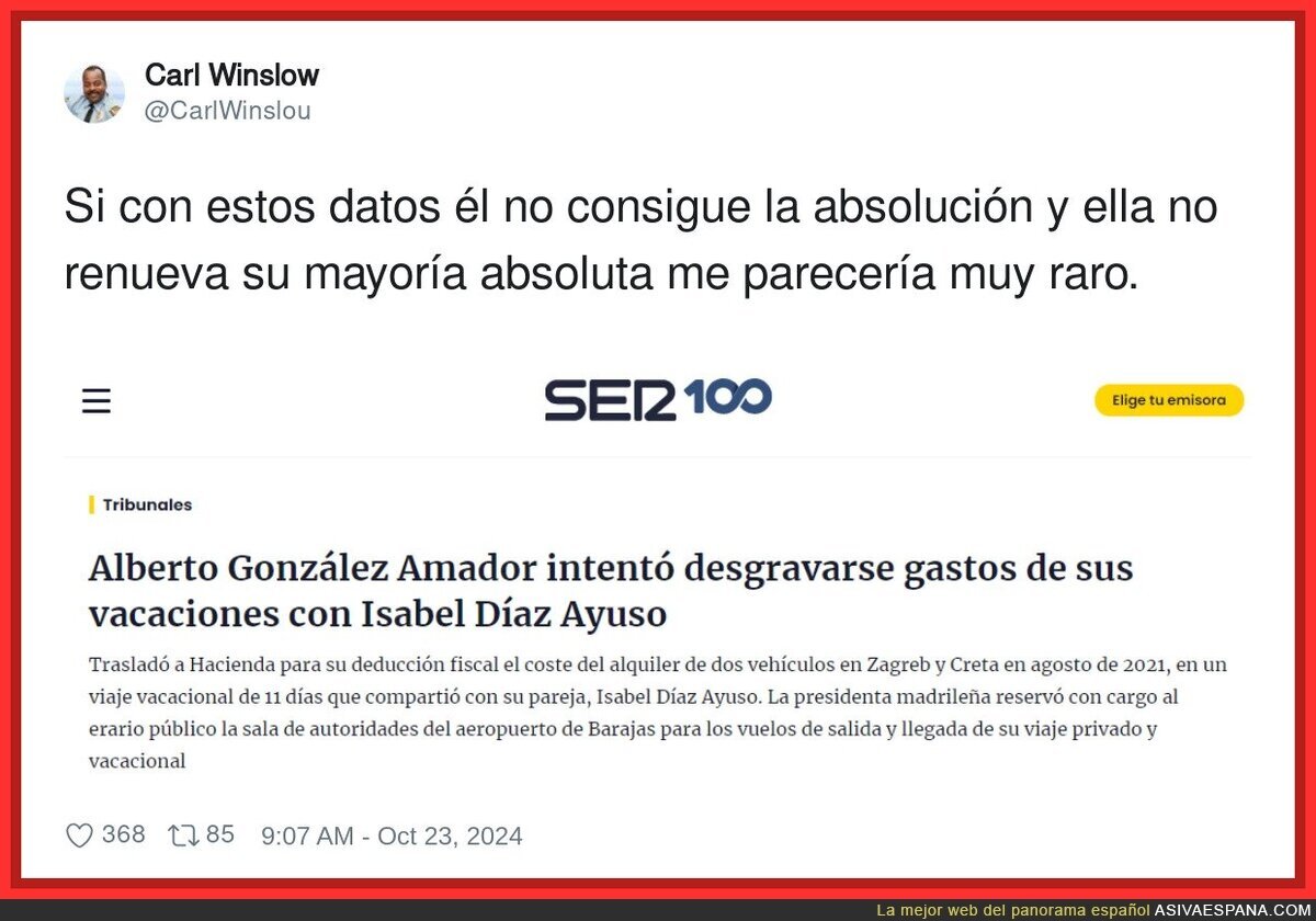 Menuda perla es Alberto González (novio de Ayuso)
