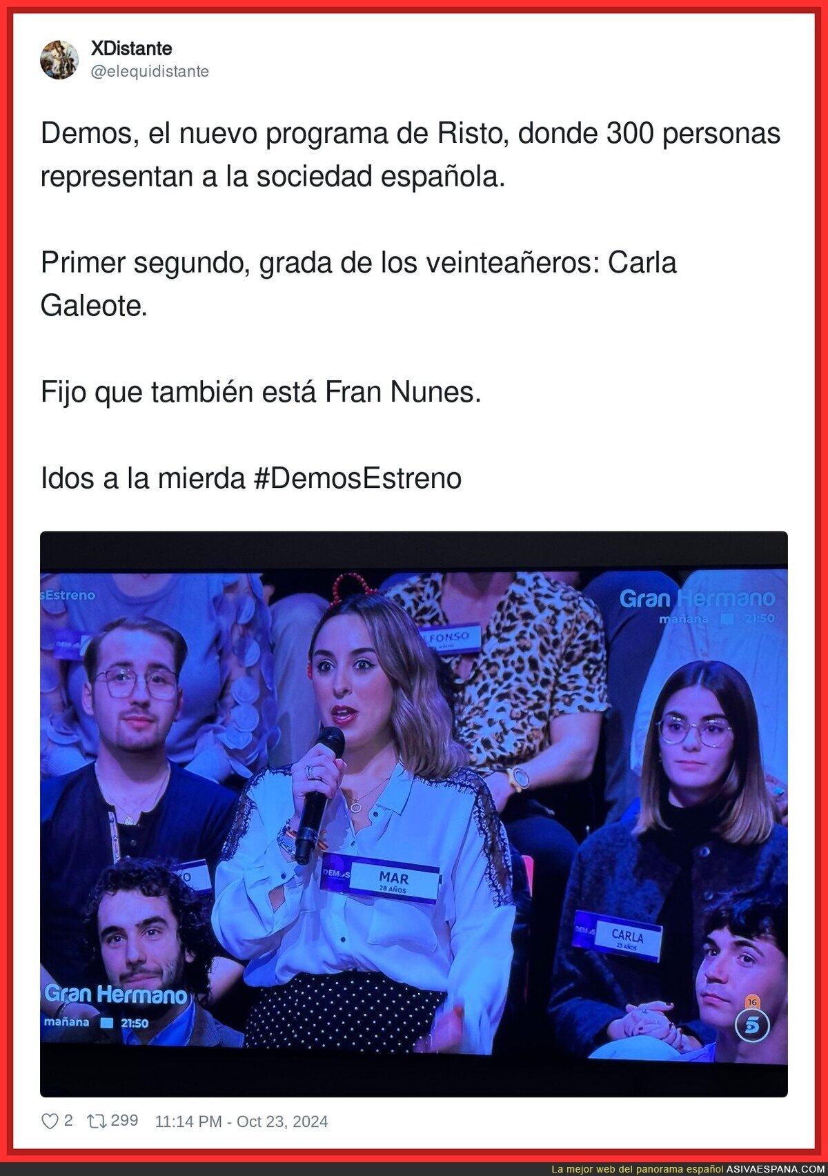Menuda broma de mal gusto el nuevo programa de Risto Mejide