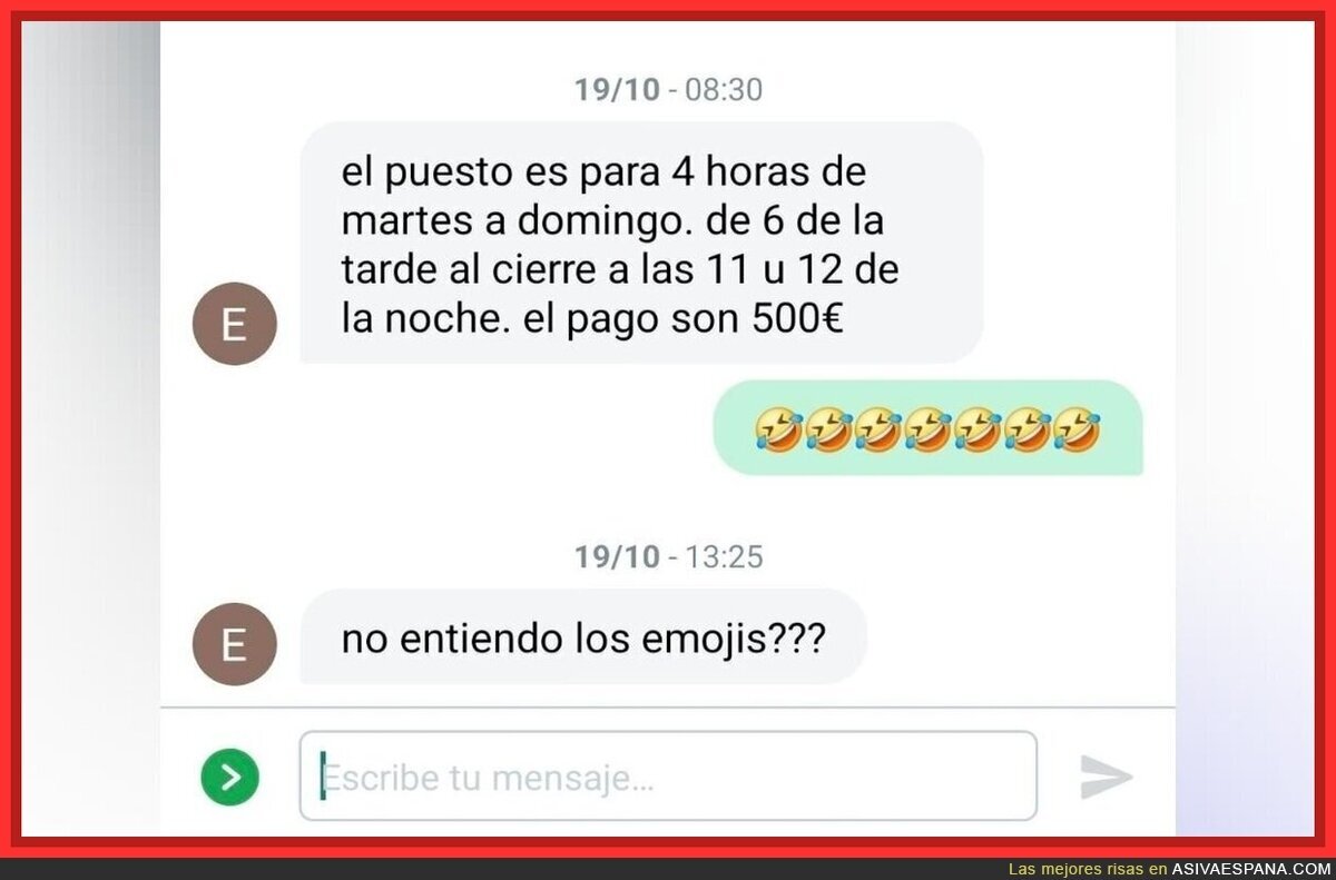 Los emojis se entienden perfectamente