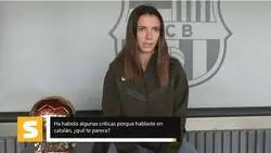 Aitana Bonmat&iacute; sobre el catal&aacute;n en el Bal&oacute;n de Oro