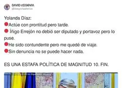 Yolanda D&iacute;az vale 0 como pol&iacute;tica