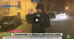 Cr&iacute;ticas a LaSexta por hacerle esto a un reportero en plena DANA