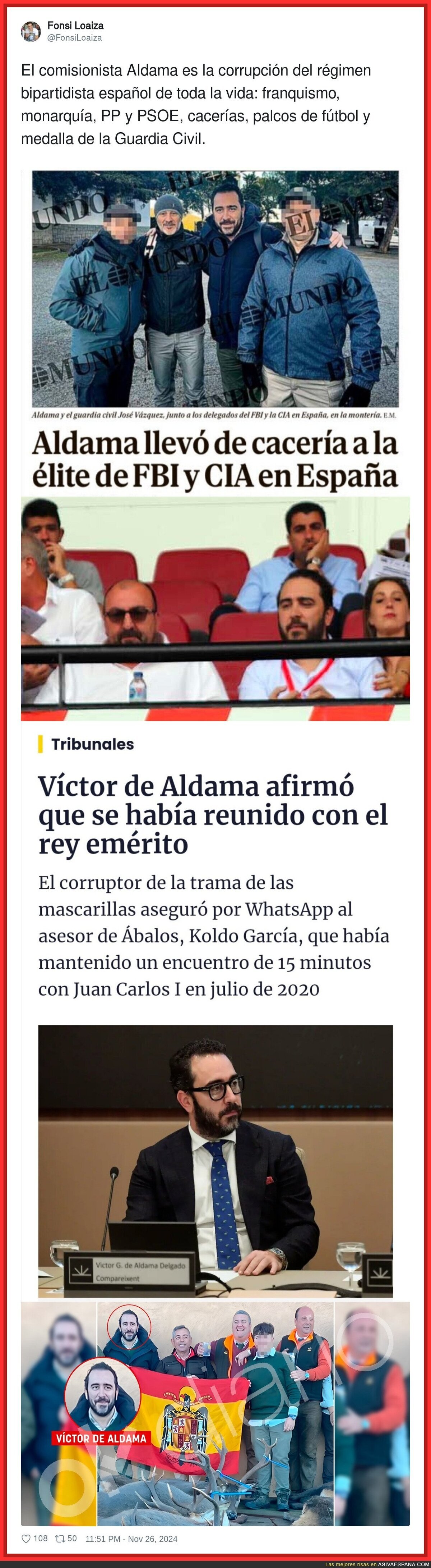 Aldama representa bien la España rancia