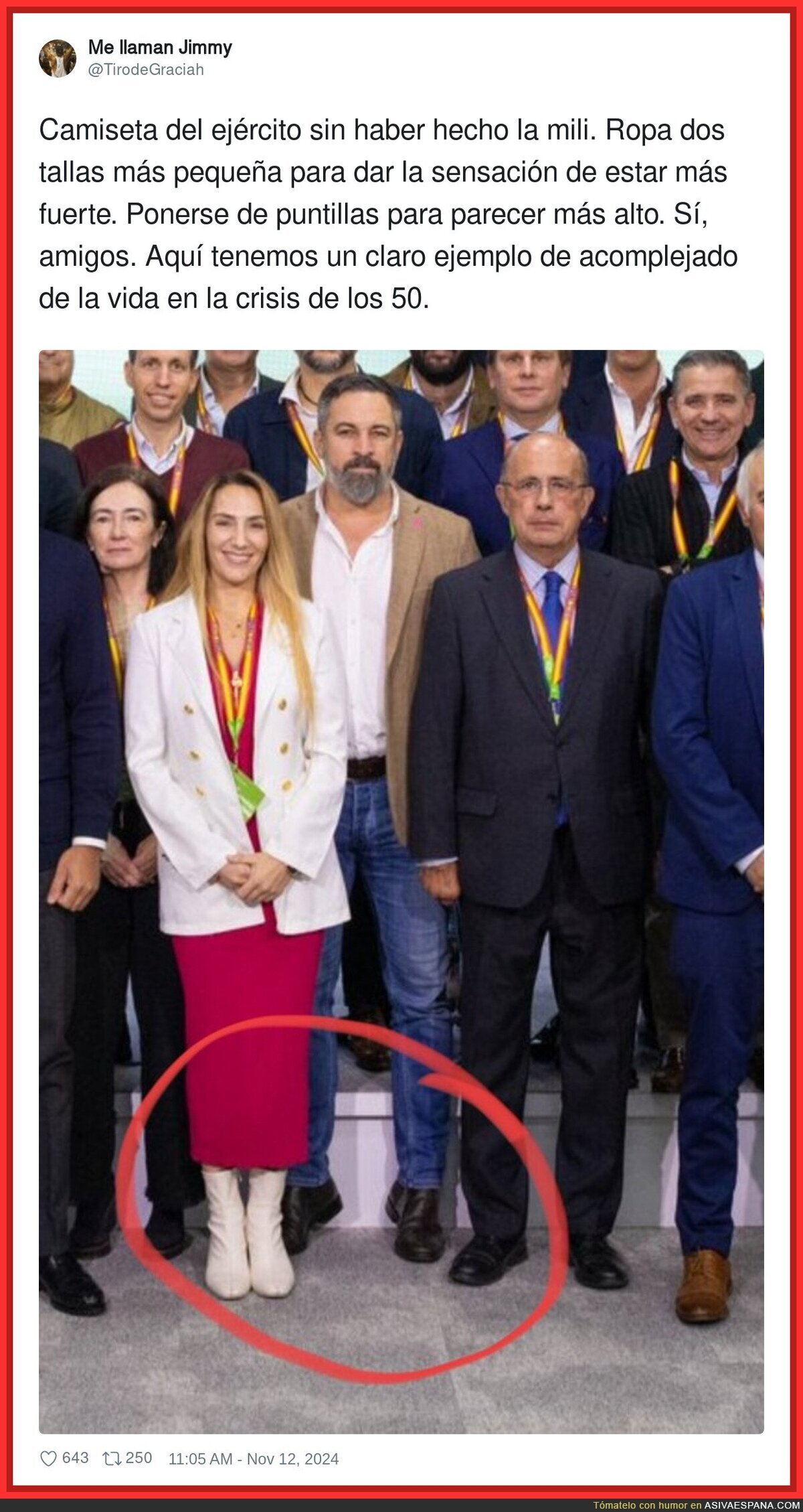 La foto por la que se está criticando a Santiago Abascal