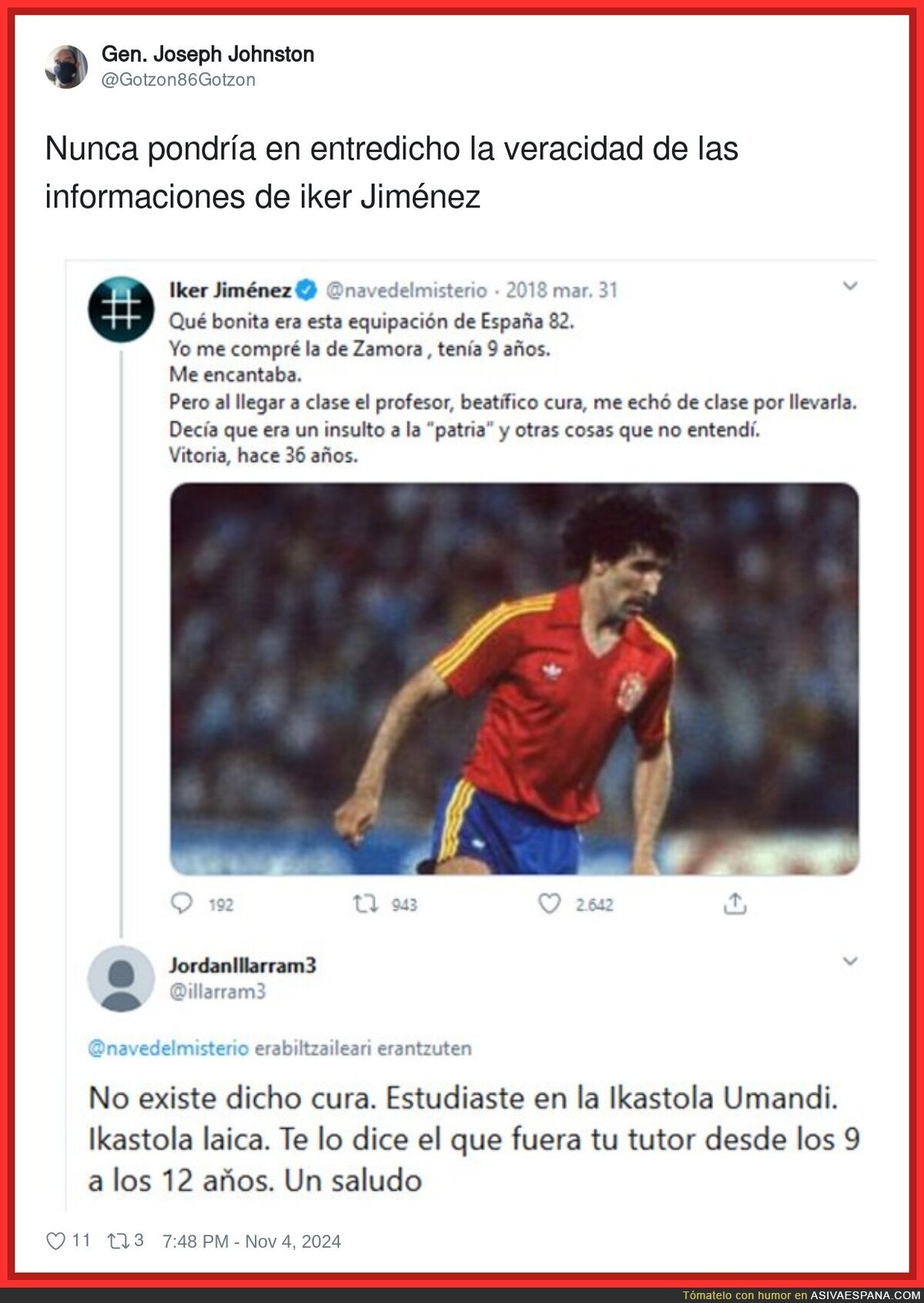 Iker Jiménez nunca ha dicho la verdad