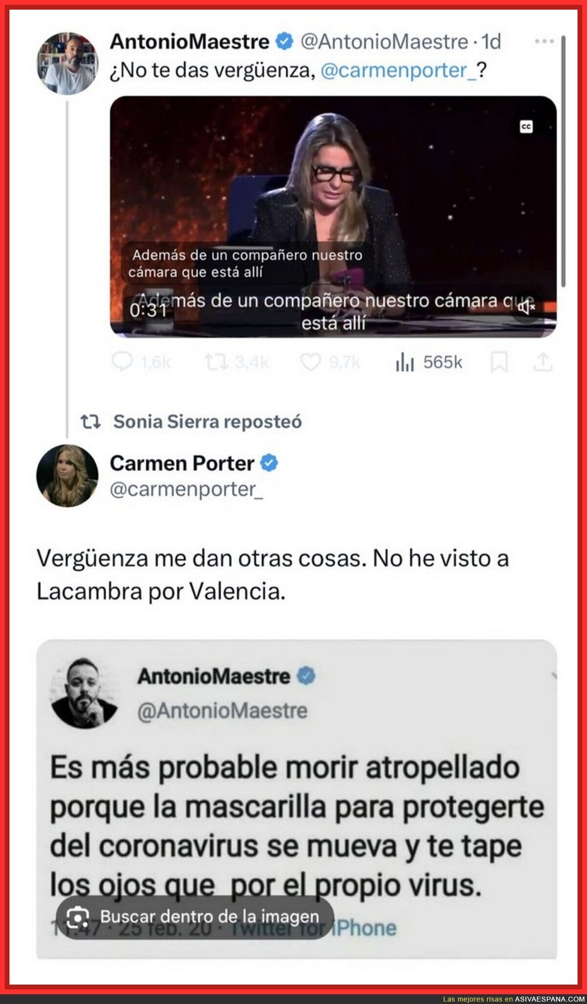 Carmen Porter ha matado a Antonio Maestre sin piedad