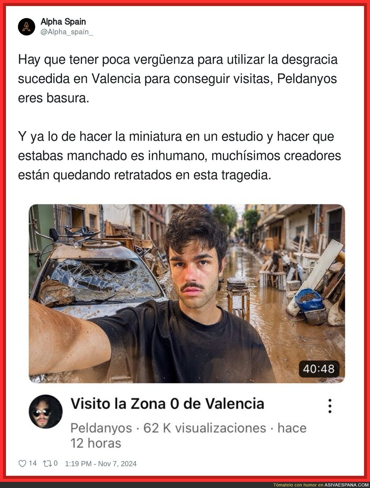 La poca vergüenza de Peldanyos