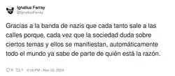 Los nazis hacen un gran favor