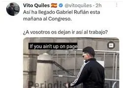 Tremenda respuesta a Vito Quiles por el outfit de Gabriel Rufi&aacute;n